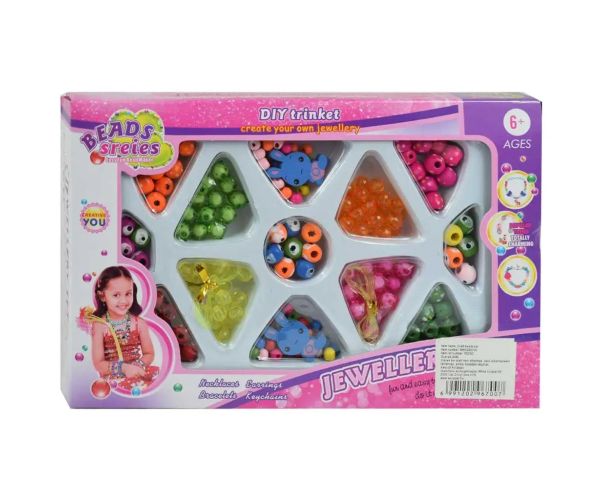 Beads Series: Set de bijuterii cu peste 50+ de mărgele colorate și pandantive