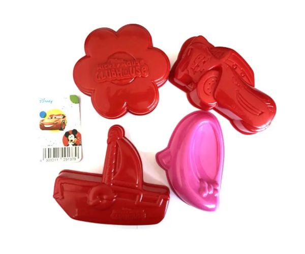 Disney Cars sau Minnie set forme pentru nisip în plasă 4 bucăți