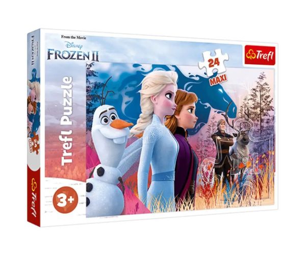 Frozen 2: Călătorie magică 24 bucăți Maxi puzzle - Trefl