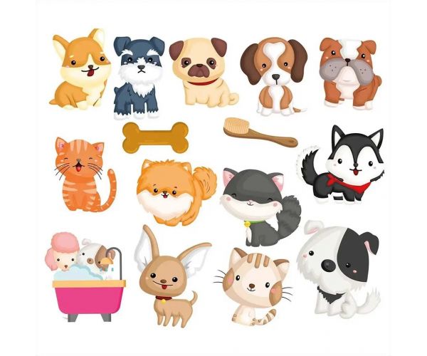 Buddy&Barney: Set de schimbare a culorii pentru plăci - Lăbuțe murdare