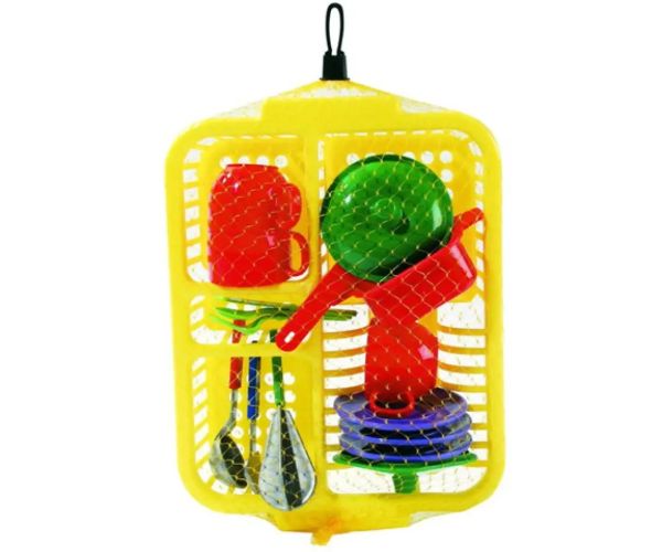 Set uscător vase bucătărie cu 17 piese