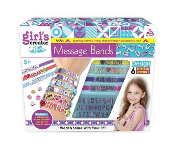 Girls Creator set de făcut brățară cu mărgele litere