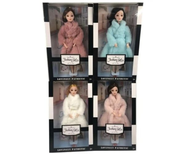 Fashion Girl păpușă în geacă cu blană mai multe variante