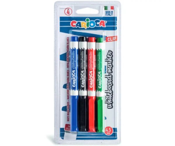 Carioca Whiteboard marker pentru tablă 4,5mm 4bc