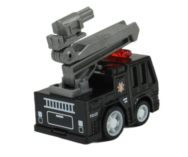 Alloy Car: Mașină de poliție în diverse versiuni 5cm