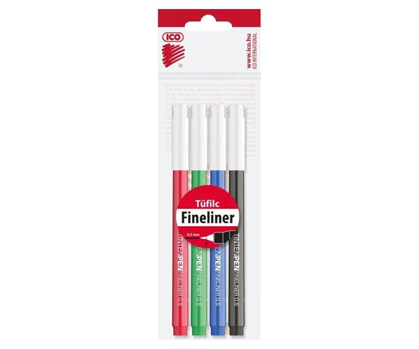 ICO: Tinten Pen 4 bucăți set marker 0,5mm