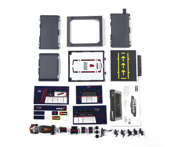 Bburago: Mașină de curse F1 - Red Bull RB21 Pit / Max Verstappen 1/43