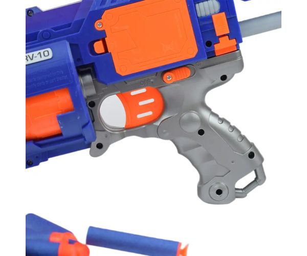Flames Storm: Armă electric gigant cu lumină, magazie rotativă și cartușe 73cm
