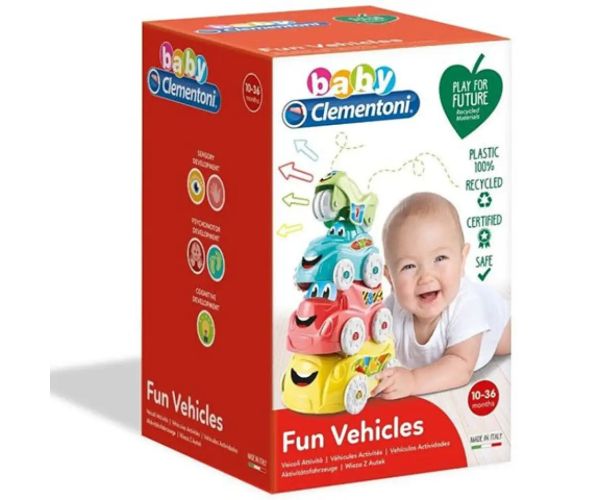Vehicule distractive joc creativ pentru bebeluși - Clementoni baby