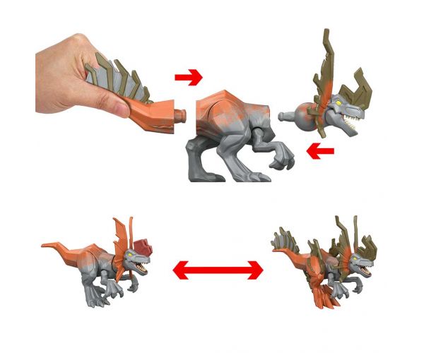 Jurassic World: Mayhem Mix-Ups DIY Dino Mutant Dilophosaurus - Mattel