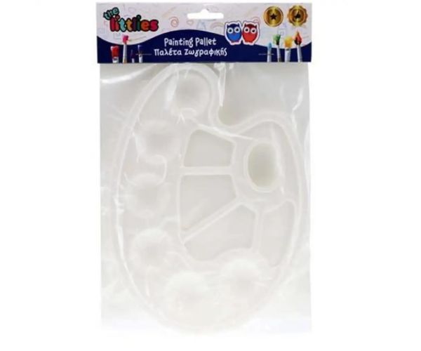 Paletă pentru colorat plastic oval