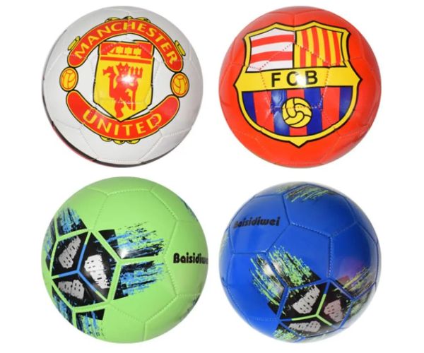 Piele artificială minge de fotbal cu model cruce 23cm