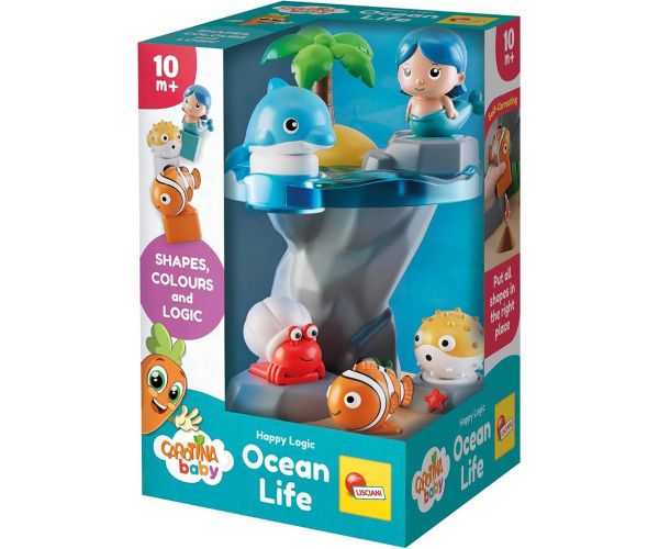 Carotina Baby: Happy Logic Viața subacvatică joc de recunoaștere a formelor - Lisciani