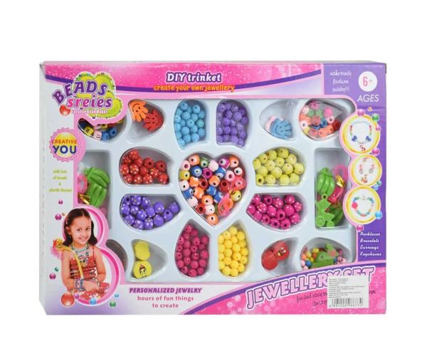 Beads Series: Set de bijuterii cu peste 200+ de mărgele colorate și pandantive