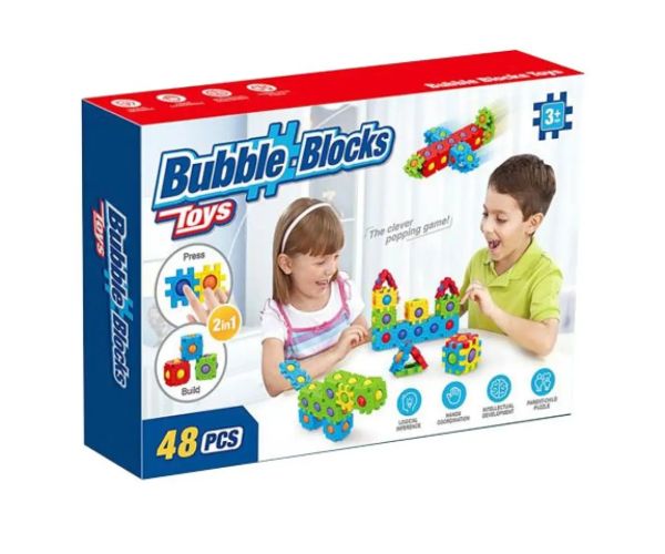 Bubble Blocks joc de construcție 48 de bucăți