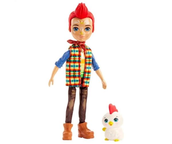 Enchantimals Edward Rooster figurină și Cluck figurină animal - Mattel