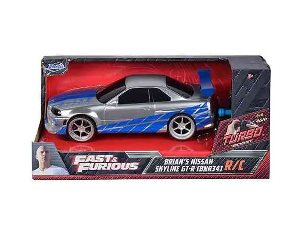 Fast & Furious: RC Brians Nissan Skyline GT-R (BNR35) mașină cu telecomandă 1/24 - Simba Toys