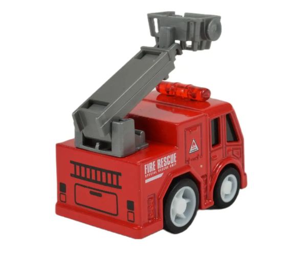Alloy Car: Mașină de pompieri în diverse versiuni 5cm
