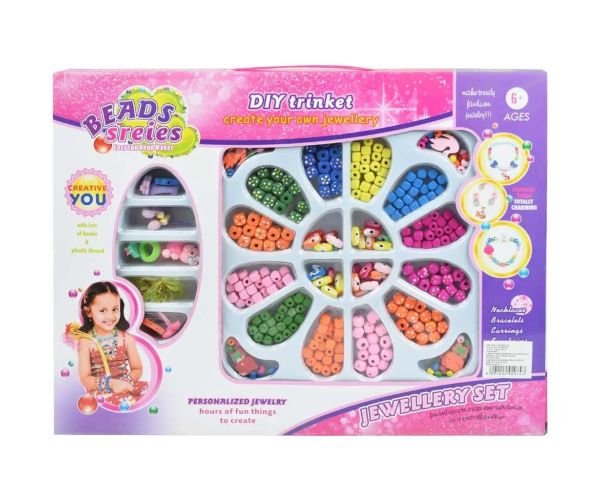 Beads Series: Set de bijuterii cu peste 200+ de margele pătrate colorate