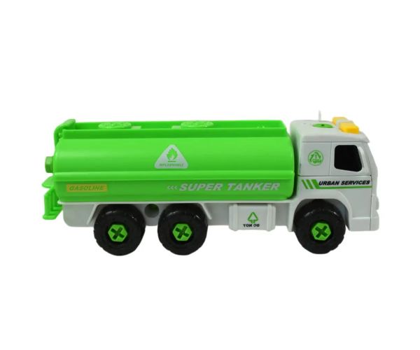 Urban Services: Camion cisternă care se poate dezasambla cu scule si sunet 20cm