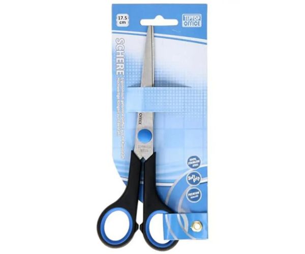 Spirit: Soft Grip foarfecă pentru școală și birou 17,5cm amă de oțel inoxidabil