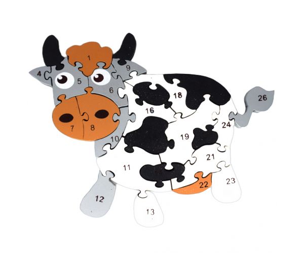 ABC - 123 puzzle educativ cu ursuleți