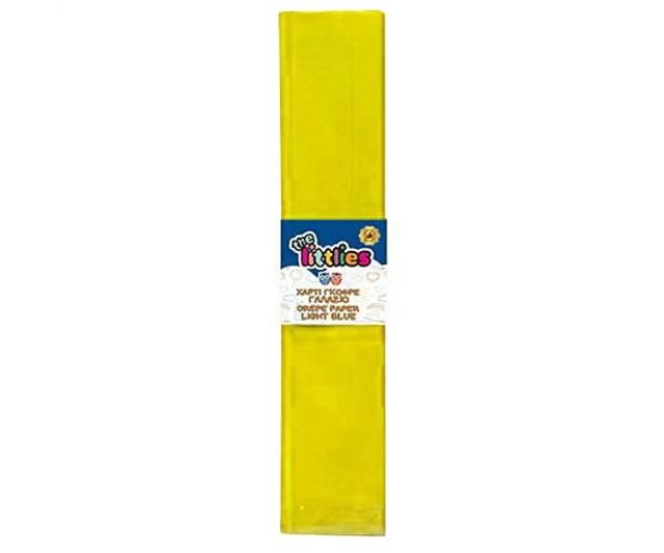 Hârtie creponată culoarea galbenă 50x200cm.