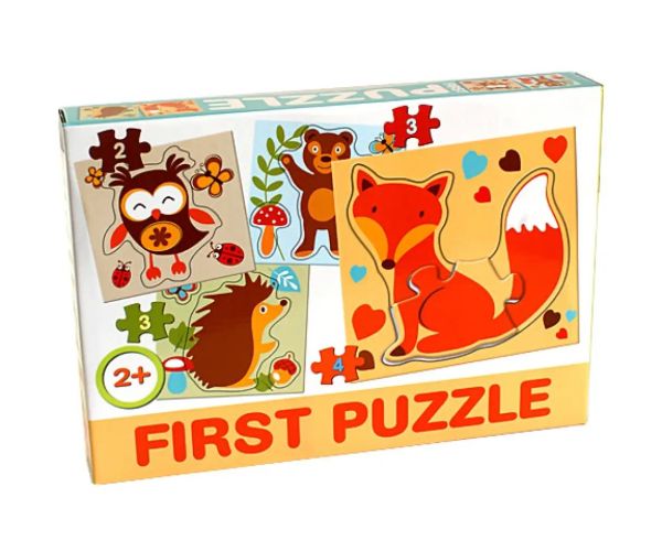 Puzzle pentru bebeluși cu animale de pădure - D-Toys