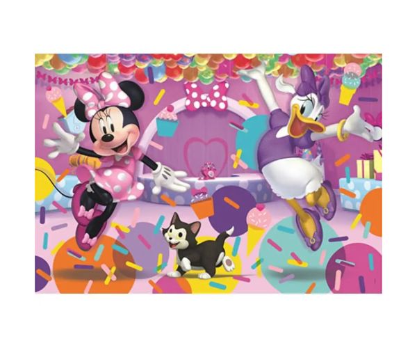 Minnie Mouse și prietenii Supercolor Maxi puzzle 104 bucăți - Clementoni