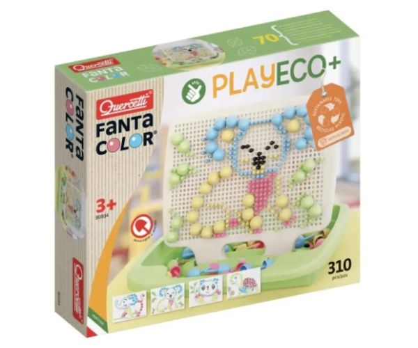 Quercetti: Play Eco Fanta Color 310 bucăți biluțe set
