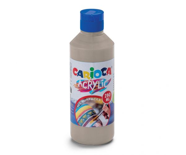 Acrilic 250ml vopsea acrilică culoare argintie - Carioca