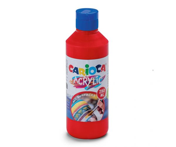 Acrilic 250ml vopsea acrilică culoare roșie - Carioca