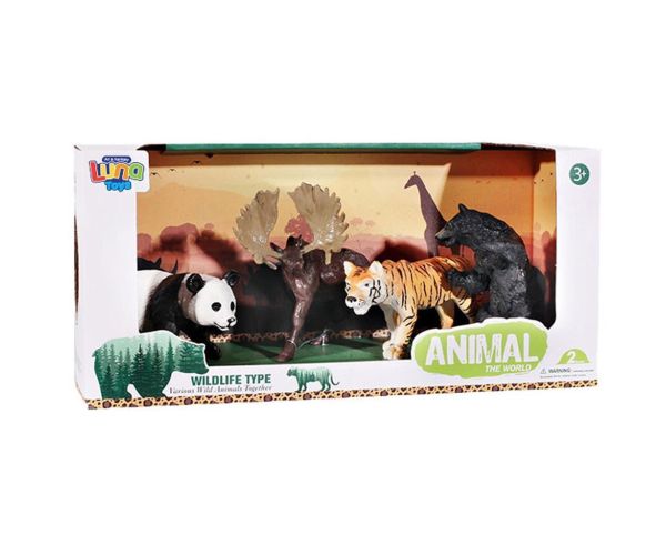 Luna: Set de figurine cu animale sălbatice 4 bucăți