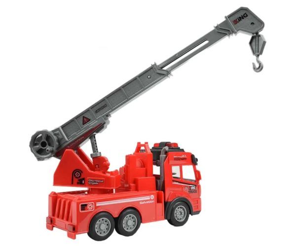 Macara de pompieri cu efecte de lumină și telecomandă RC Scara 1/43 27 MHz 20cm