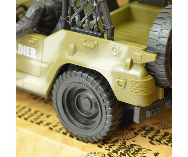 Combat Force 9: Vehicul militar de teren cu soldat și arme 22cm
