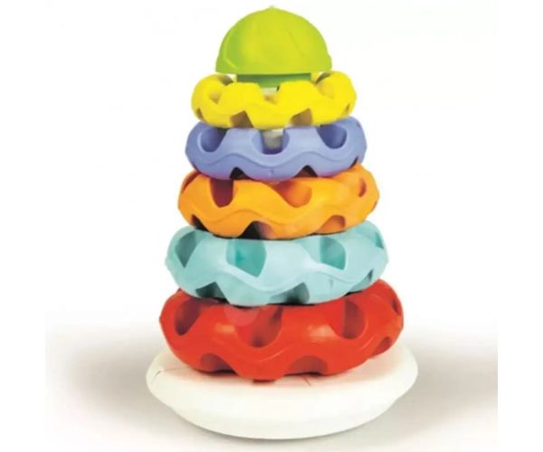 Piramidă inelară realizată 100% din plastic reciclat - Clementoni baby