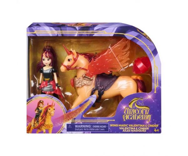 Academia Unicornilor: Aripi magice - set Valentina și Cinder - Spin Master