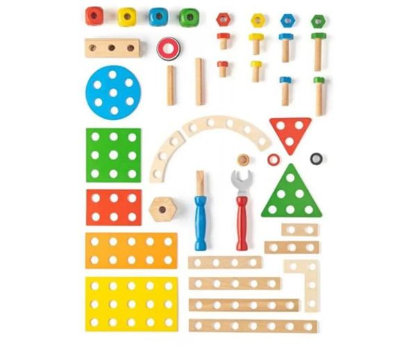 Engineer lemn jucărie de construcție set - Woodyland