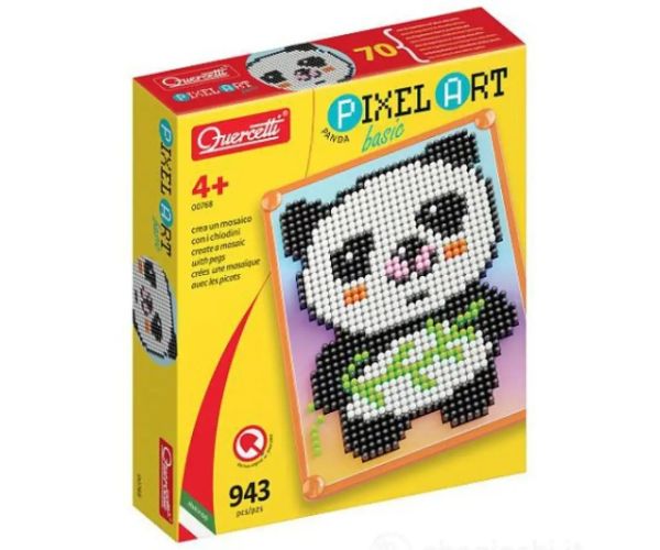 Quercetti: Pixel Art Panda biluțe