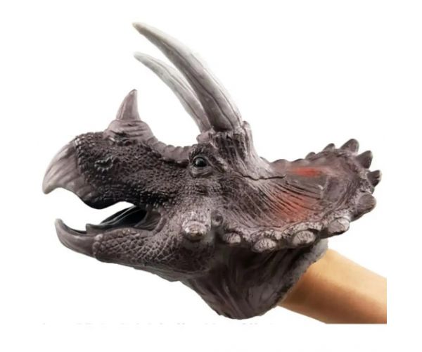 Triceratops dinozaur marionetă de mână