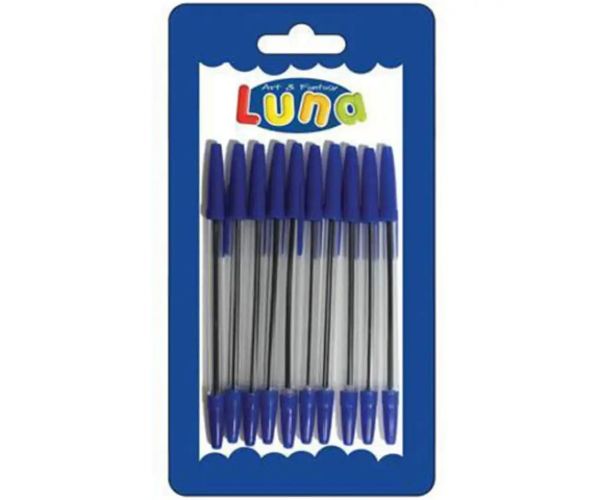 Luna: set pix 10 bucăți culoarea albastră