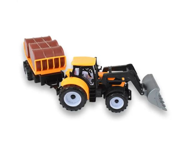 Engineering Truck: Tractor excavator cu remorca si butoaie in diverse versiuni 43cm