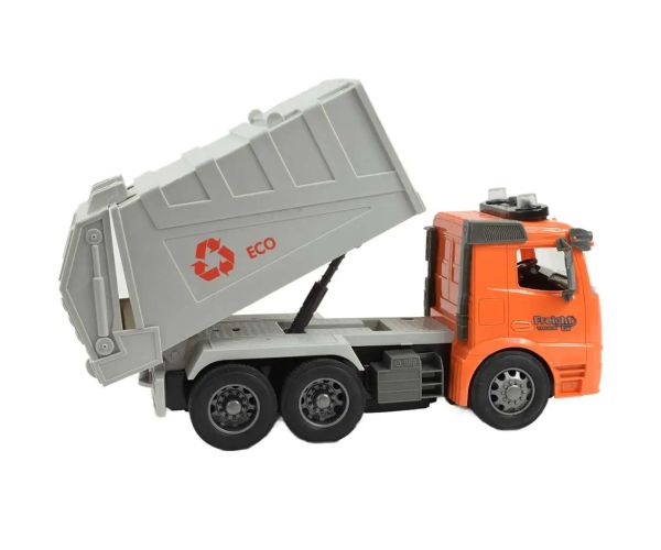 Camion de colectare selectivă a deseurilor ECO cu efecte de lumina scara 1/14 27MHz 30cm
