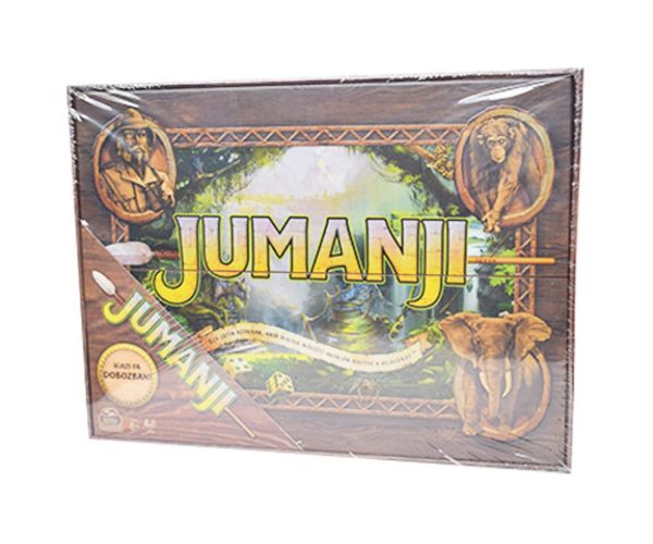 Jumanji joc de societate noua ediție în cutie de lemn - Spin Master (limba maghiară)