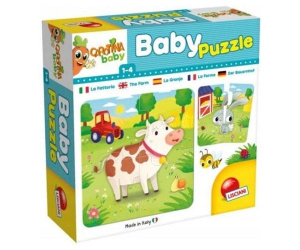 Carotina Baby: Puzzle cu animalele de la fermă