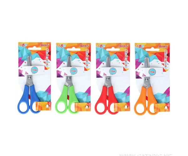 Spirit: ABC foarfecă rotundă 13 cm lamă de oțel inoxidabil mai multe culori 1bc