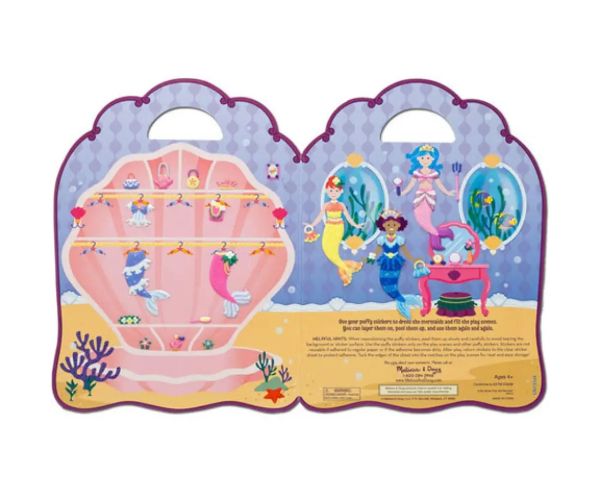 Set de autocolante pufos cu sirenă - Melissa & Doug