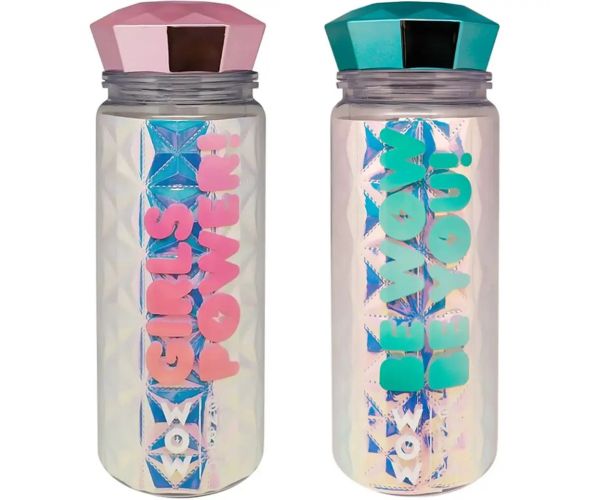 WOW Generation: Glam 350 ml, sticlă fără BPA, disponibilă în două variante.