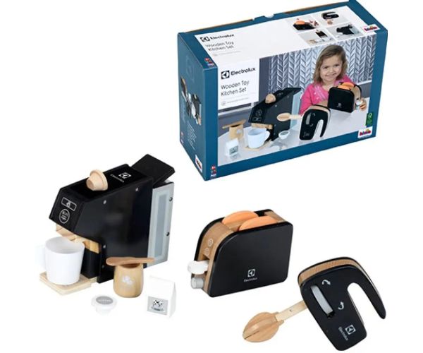 Electrolux lemn garnitură de bucătărie 3 bucăți set - Klein Toys