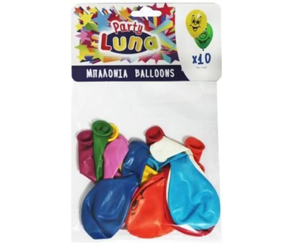Luna: Smile baloane colorate 10 bucăți set